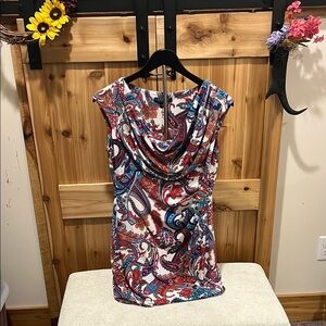 Lauren Ralph Lauren Multicolor Paisley Midi Dress